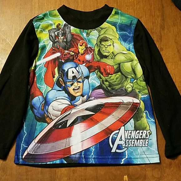 Other - 👦👕Avengers long sleeve pajama top